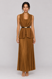 The Anaïs Pleated Belted Skirt Set
