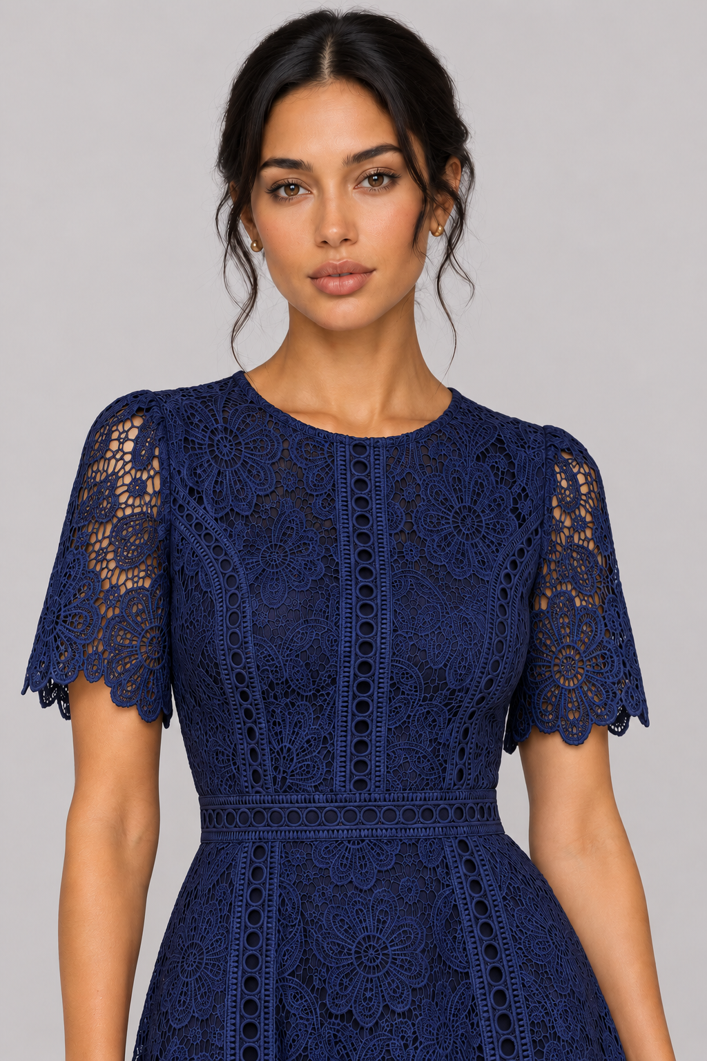 Vivienne Ruffle Lace A-Line Dress — product image 15