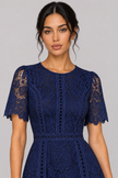 The Vivienne Ruffle Lace A-Line Dress