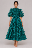 Fleur 3D Floral A-Line Midi Dress — product image 10