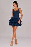 The Sloane: Denim A-Line Mini — product image 1