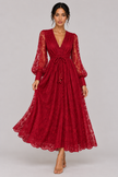Geneviève Lace-Embroidered V-Neck Maxi Dress — product image 13