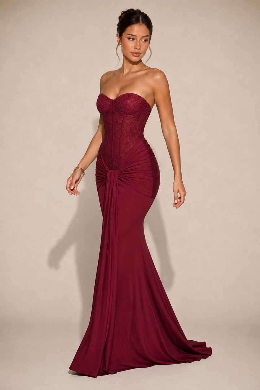 The Valentina: Strapless Empire Gown — product image 8