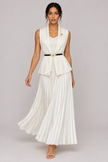 The Anaïs Pleated Belted Skirt Set