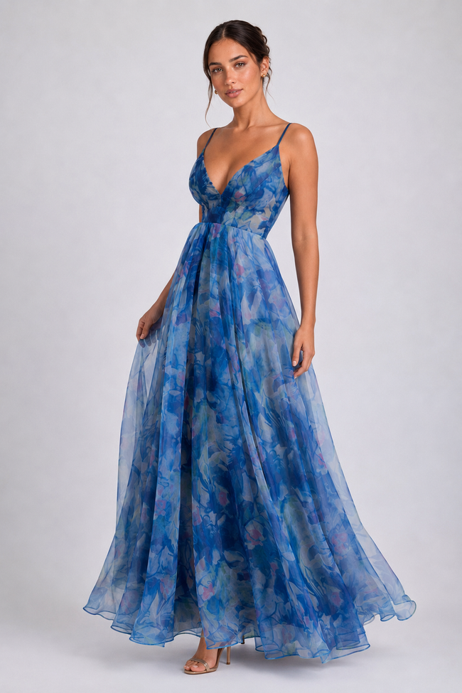 The Calliope: Backless Tie-Strap Maxi — product image 2