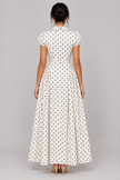 The Margot Polka-Dot Belted Maxi Dress