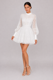 The Priscilla: White Hollow Lace Ruffle Dress — product image 5