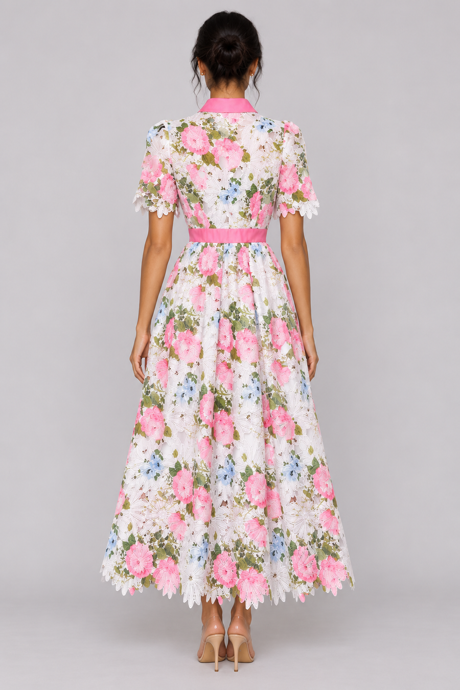 The Rosalie Floral Lace A-Line Dress