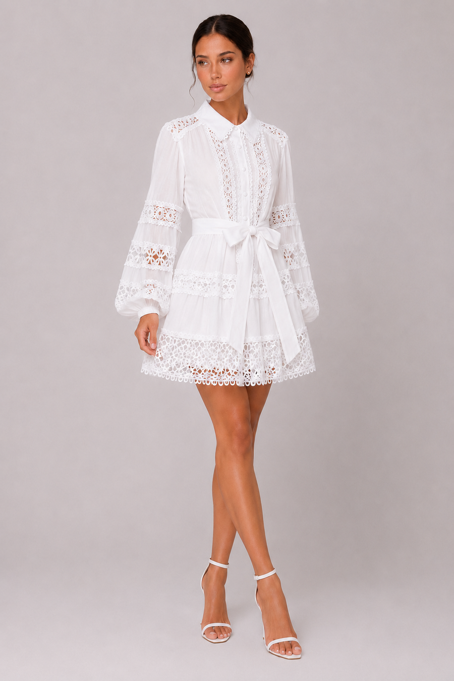 The Beatrice: Lantern Sleeve Retro Dress — product image 3