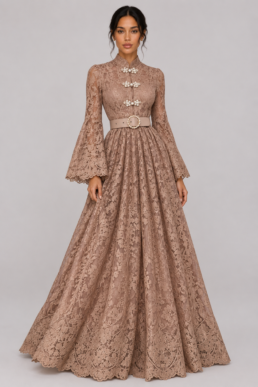 The Élodie Lace Maxi Dress