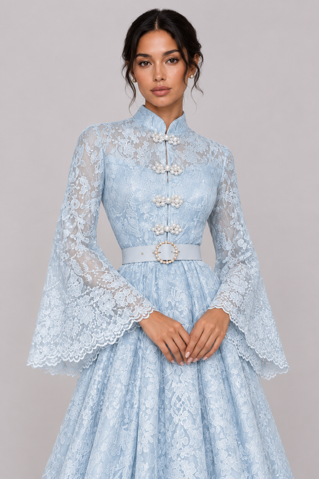 Élodie Lace Maxi Dress — product image 14