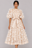 Fleur 3D Floral A-Line Midi Dress — product image 14