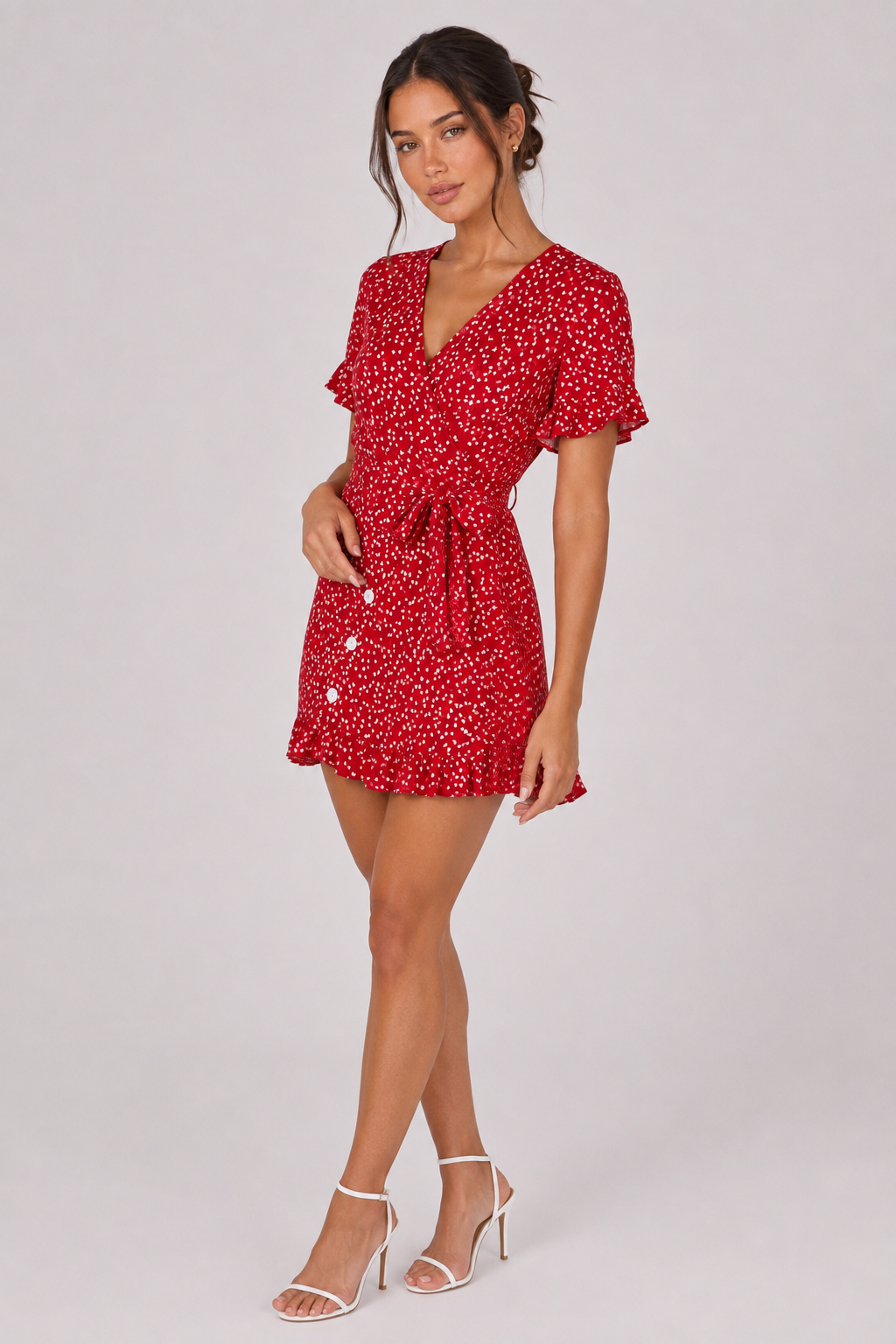 The Wren: Flared Sleeve Tie-Waist Mini — product image 13
