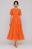 The Vivienne Ruffle Lace A-Line Dress