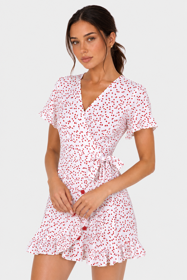 The Wren: Flared Sleeve Tie-Waist Mini — product image 14