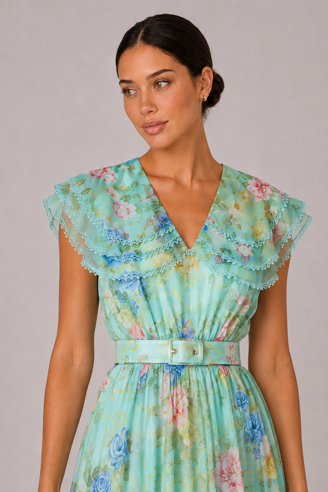 The Constance: Peter Pan Collar Lace Dress — product image 6