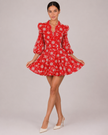 The Margot: V-Neck Lantern Sleeve Daisy Dress — product image 2
