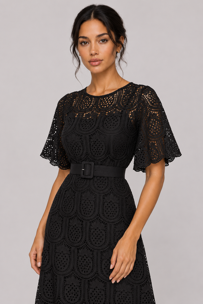 Mireille Sash-Waist A-Line Maxi Dress — product image 3