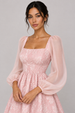 The Céleste Jacquard Square-Neck Dress