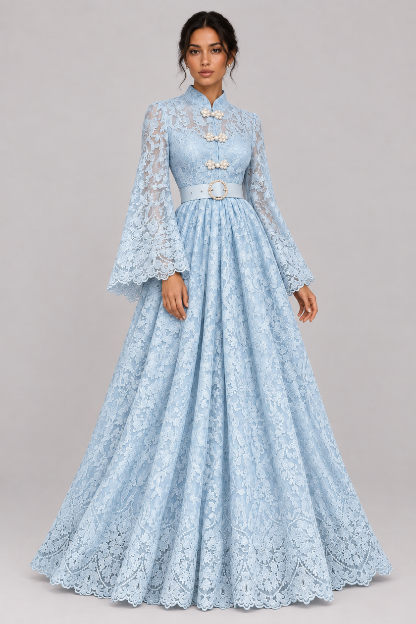 The Élodie Lace Maxi Dress