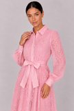 The Marielle: Embroidered Bubble Sleeve Dress — product image 18