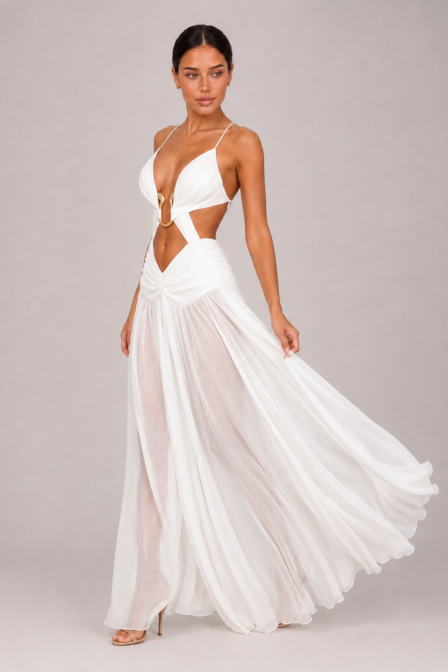 The Aveline: Mesh Halter Dress — product image 6
