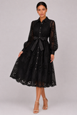 The Marielle: Embroidered Bubble Sleeve Dress — product image 6