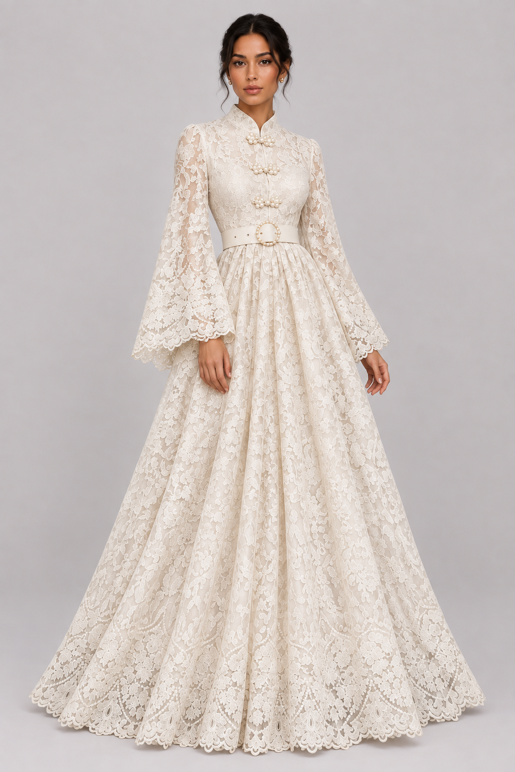Élodie Lace Maxi Dress — product image 8