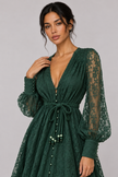 Geneviève Lace-Embroidered V-Neck Maxi Dress — product image 17