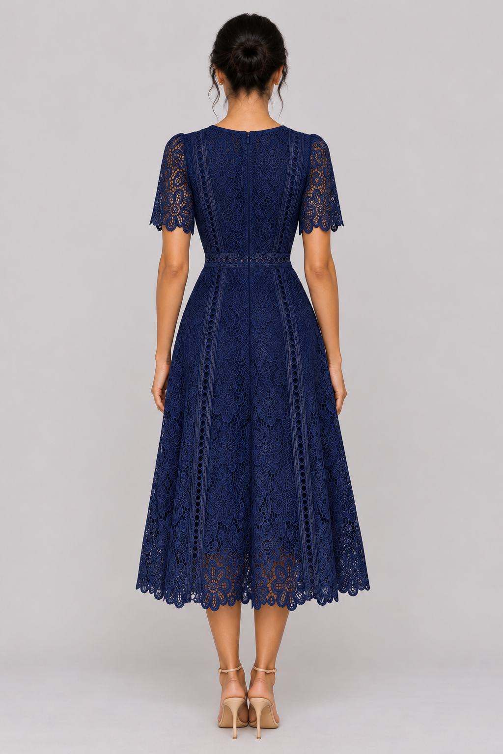 Vivienne Ruffle Lace A-Line Dress — product image 16