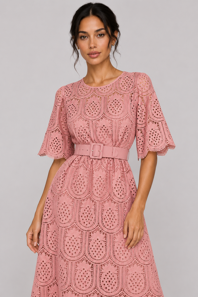 Mireille Sash-Waist A-Line Maxi Dress — product image 4