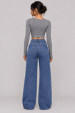 The Élise Crystal-Embellished Straight Jeans