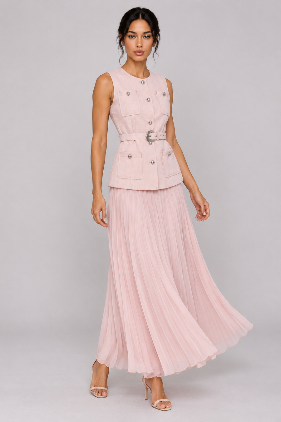 The Amara Pleated Two-Piece Set