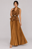 The Anaïs Pleated Belted Skirt Set
