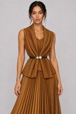 The Anaïs Pleated Belted Skirt Set