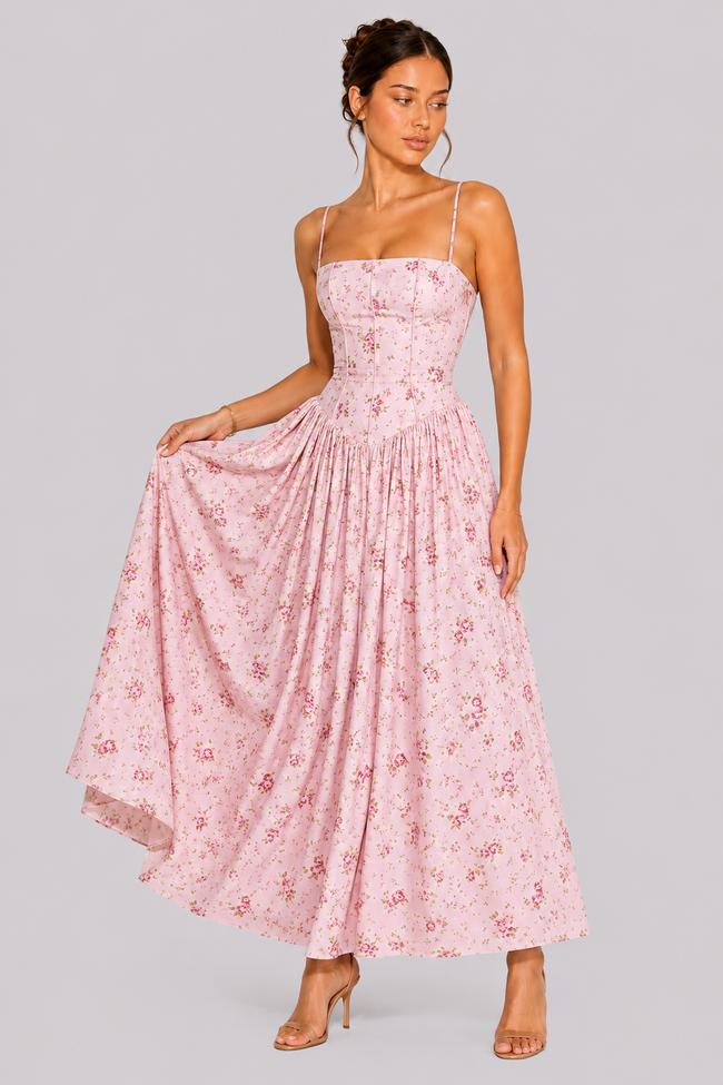 The Wisteria: Floral Halter Maxi — product image 17