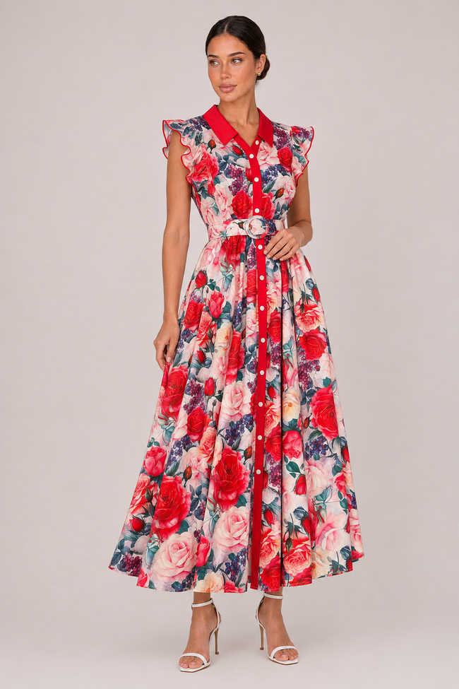 The Genevieve: Ruffle Sleeve Maxi — product image 3