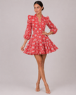 The Margot: V-Neck Lantern Sleeve Daisy Dress — product image 3