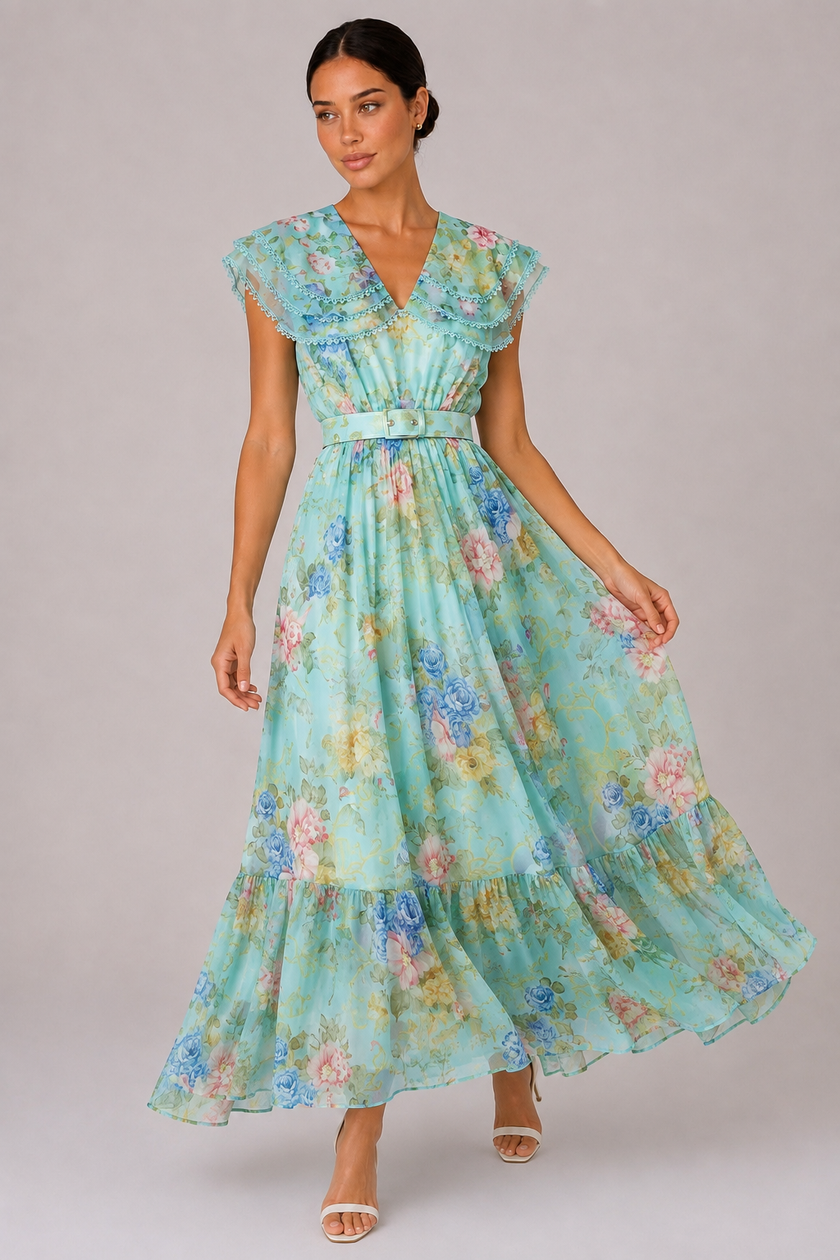The Constance: Peter Pan Collar Lace Dress — product image 7