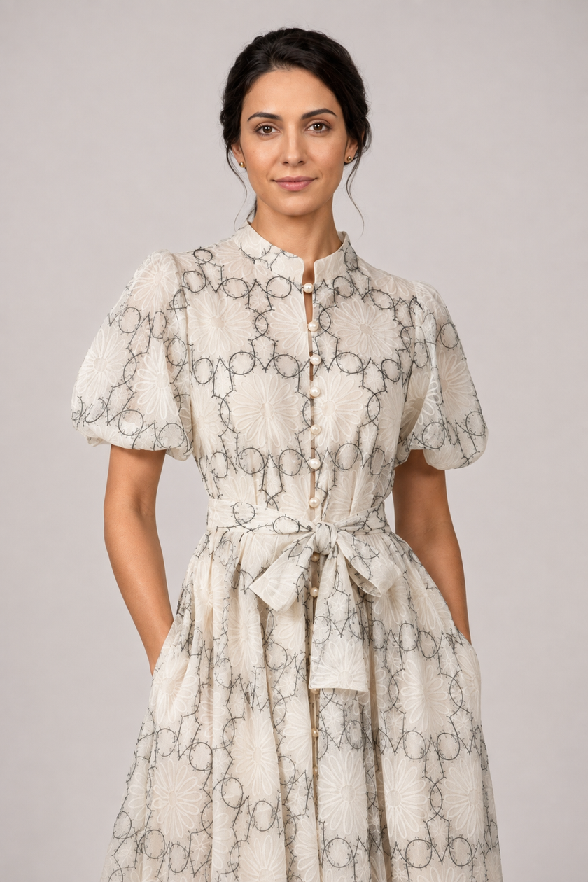 The Odette: Bell-Sleeve Sequin Gown — product image 1