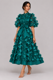 Fleur 3D Floral A-Line Midi Dress — product image 9