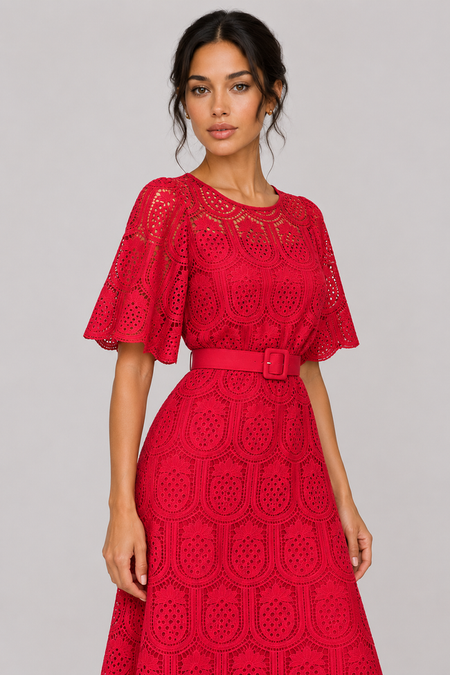 Mireille Sash-Waist A-Line Maxi Dress — product image 9