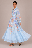 The Corinne: Chiffon Lace-Up Vacation Dress — product image 8
