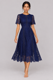 The Vivienne Ruffle Lace A-Line Dress