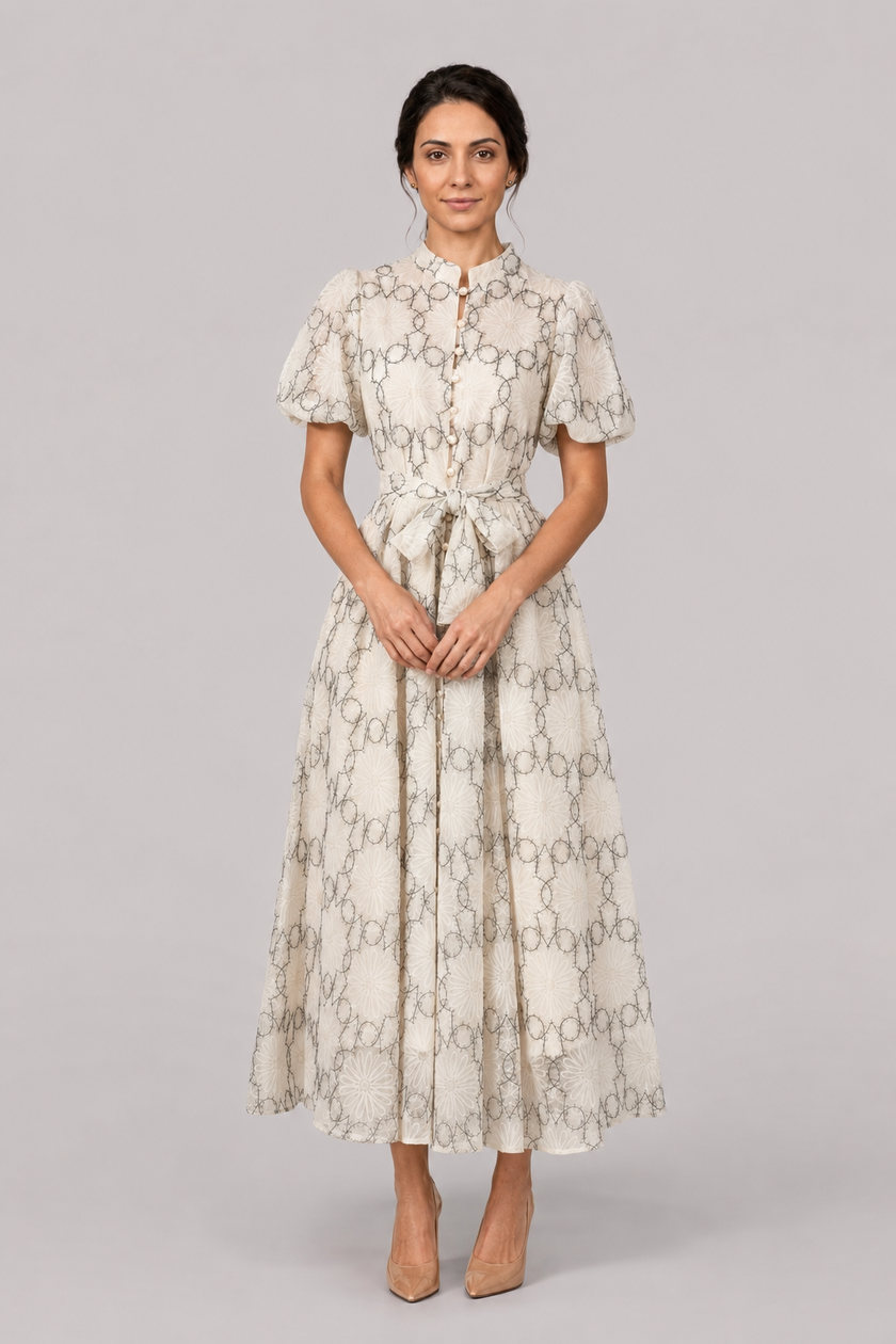 The Odette: Bell-Sleeve Sequin Gown — product image 7