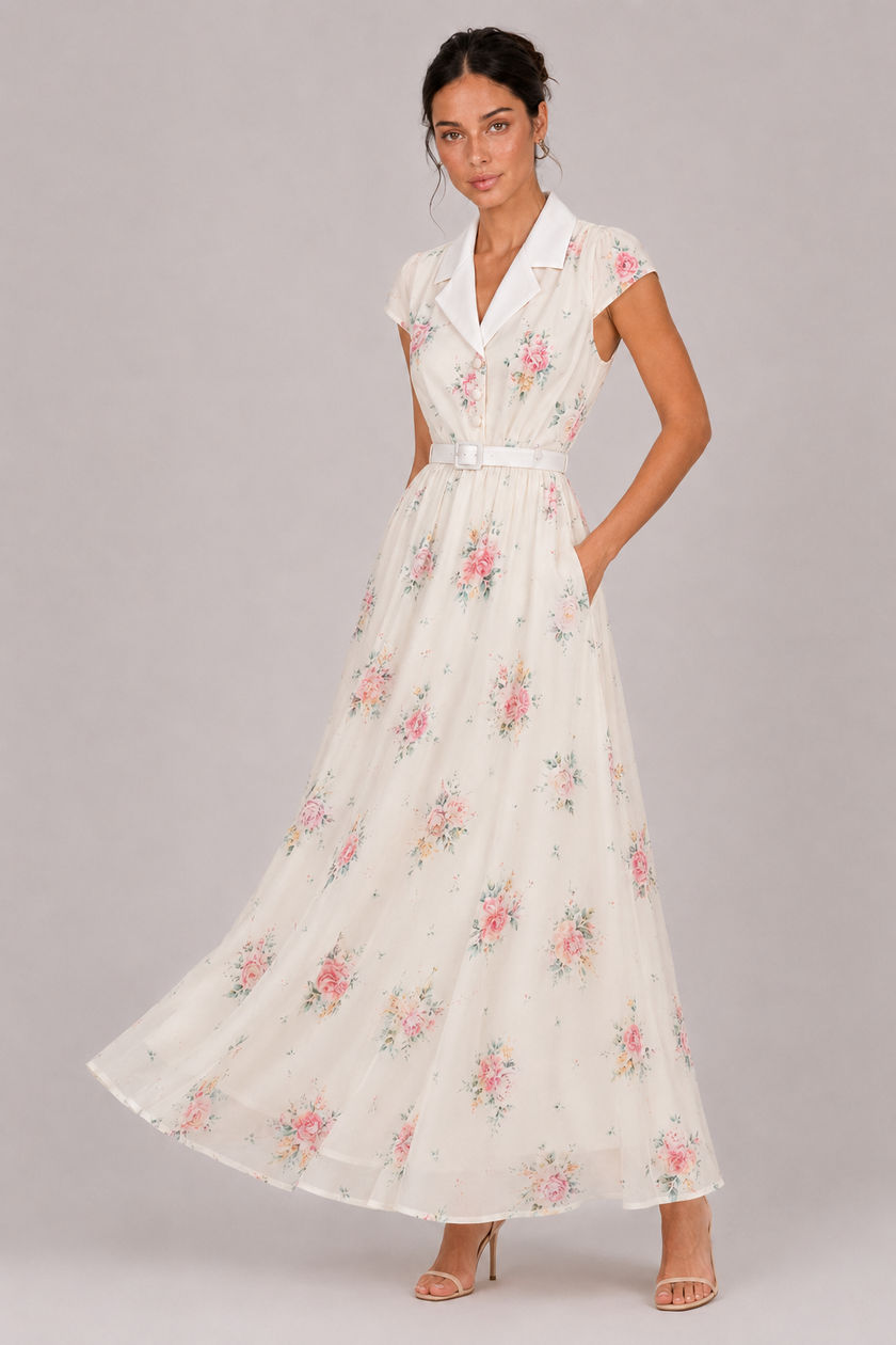 The Adele: Printed Midi Dress — product image 1