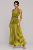 The Anaïs Pleated Belted Skirt Set