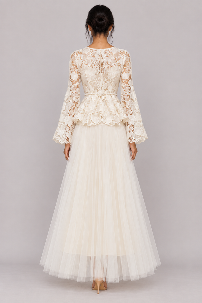 Seraphine Lace Jacket & Pleated Skirt Set — product image 2