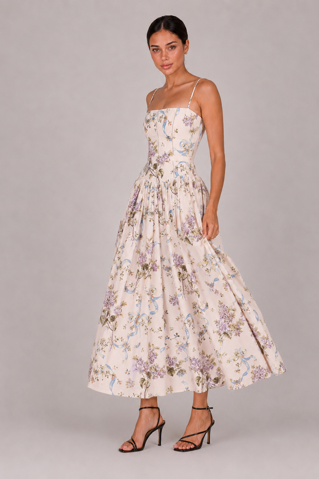 The Wisteria: Floral Halter Maxi — product image 2
