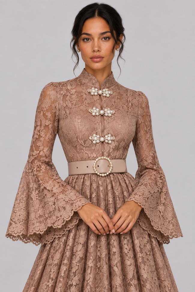 Élodie Lace Maxi Dress — product image 17